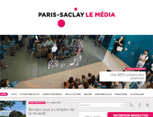 Tablet Screenshot of media-paris-saclay.fr